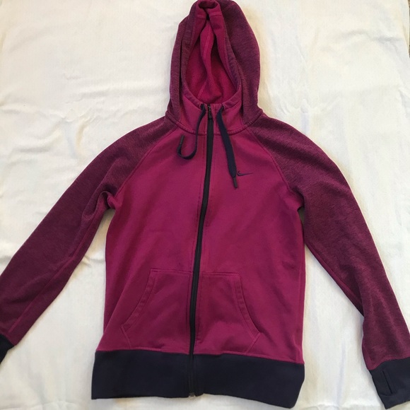 Nike Tops - nike zip up hoodie size medium